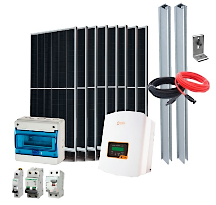 Kit solar fotovoltaico On-Grid 3,6 kWp